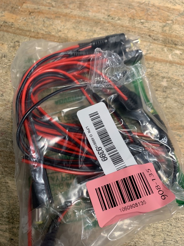 Photo 1 of (Real 18AWG) 10 Pairs 12V 5A DC Power Pigtail Barrel Plug Connector Cable, 2.1mm x 5.5mm Male Female DC Pigtail Connectors for CCTV Security Camera and 12V Power Supply Adapter by MILAPEAK