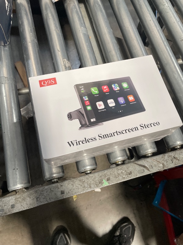 Photo 1 of **FACTORY SEALED** HAUXIY Wireless Apple Carplay Screen for Car 4K Dash Cam, 9" Portable Apple Carplay & Android Auto Car Stereo, with 1080p Backup Camera, GPS Navigation/Mirror Link/Voice Control/Bluetooth