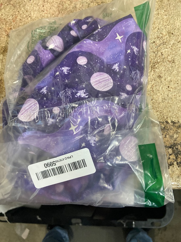 Photo 1 of 1 PCS Shower Cap, Double Layer & Adjustable Bathing Cap for Shower, Extra Large Reusable Hair Cap for Women, Waterproof Exterior & EVA Lining, Oversized Design for All Hair Lengths/Style