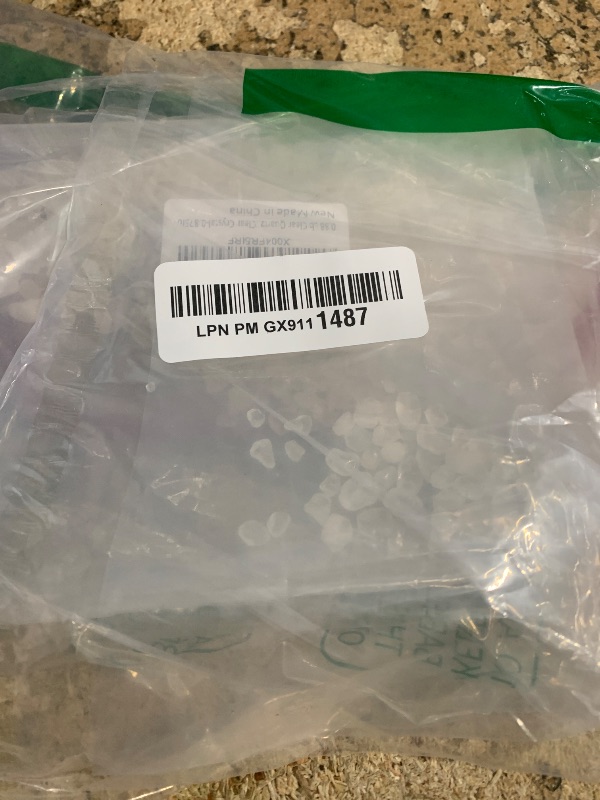 Photo 1 of 0.88 Lb Clear Quartz Crystal Chips Natural Tumbled Healing Crystal Chips Bulk Crushed Stones, Betta Fish Tank Gravel Rocks Clear Mini Pebbles for Aquarium, Vase Fillers, Succulent Plants Decor, 3-5 mm