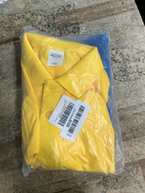 Photo 1 of **MINOR STAIN ON TOP** Blue Cat Costume Set Including Cat Ears Headband Yellow T-Shirt Glasses for World Book Day Cosplay Party Supplies (5-6Years Old)