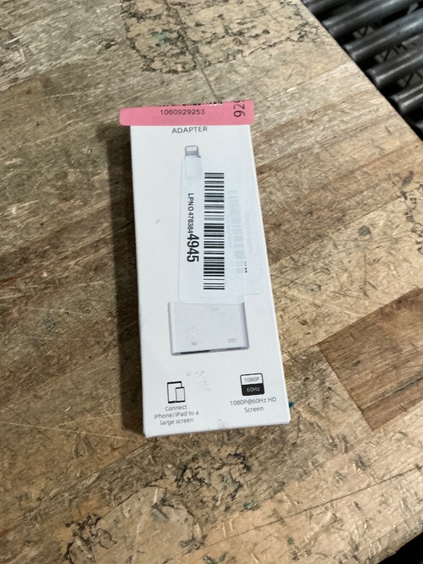 Photo 1 of [Apple MFi Certified] Lightning to HDMI Adapters with Digital AV 1080P Video & Audio Sync Screen Converter, Compatible with iPhone 14 Pro Max/13/12/X /8Plus / iPad/iPod-White