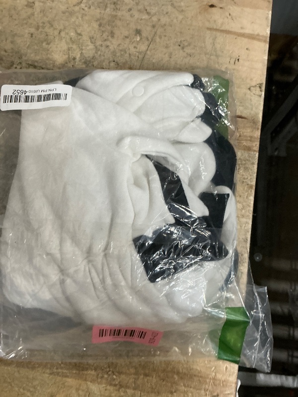 View 2 of ** STAINED*** OLLULL Baby Astronaut Costumes, Unisex Toddler Space Suit, Halloween Dress Up Romper Pilot Costume(White,6-12 Months)