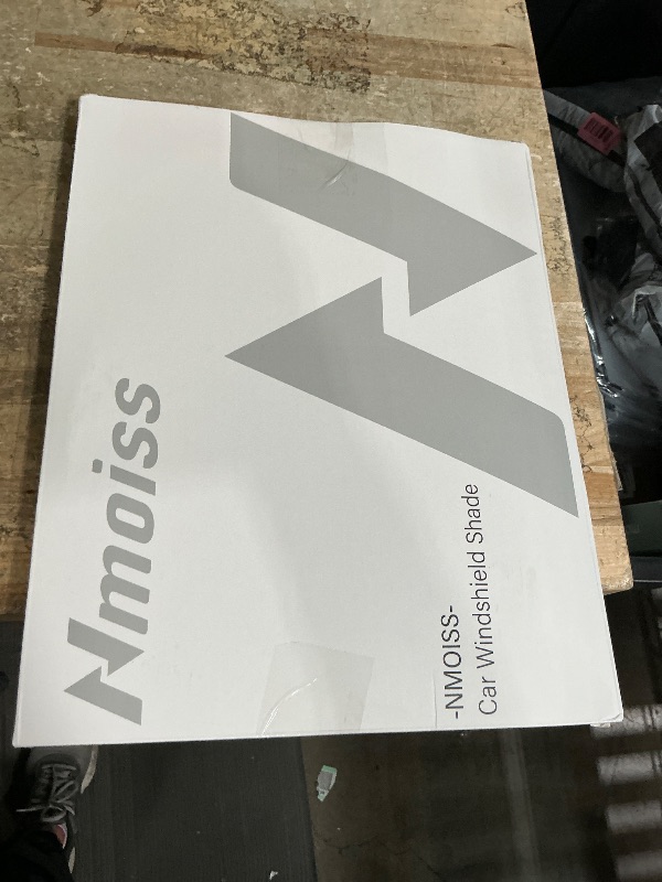 Photo 1 of [2026 Upgraded] Nmoiss Car Windshield Sun Shade [Dot Matrix Reflective Coating] Extended Edge No Light Leakage Design Cooling Protect Car Interior from UV Damage-XL