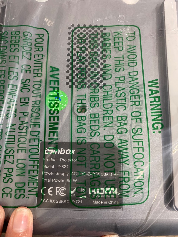 Photo 1 of [2500 ANSI/Auto Focus/Built-in APPS] Smart Projector 4K with WiFi 6 and Bluetooth 5.3, 6D Keystone Outdoor Movie Projector with Netflix& 36W Dolby Audio Plus HDR10+ Home Theater Ceiling Upgraded