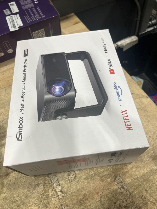 Photo 1 of [2000 ANSI/Auto Focus & Keystone/Built-in APP] 4K Outdoor Projector with Wifi and Bluetooth, Smart Portable Projector with Built in Apps YouTube/PrimeVideo & Dolby, Home Theater Projector with HDR10+