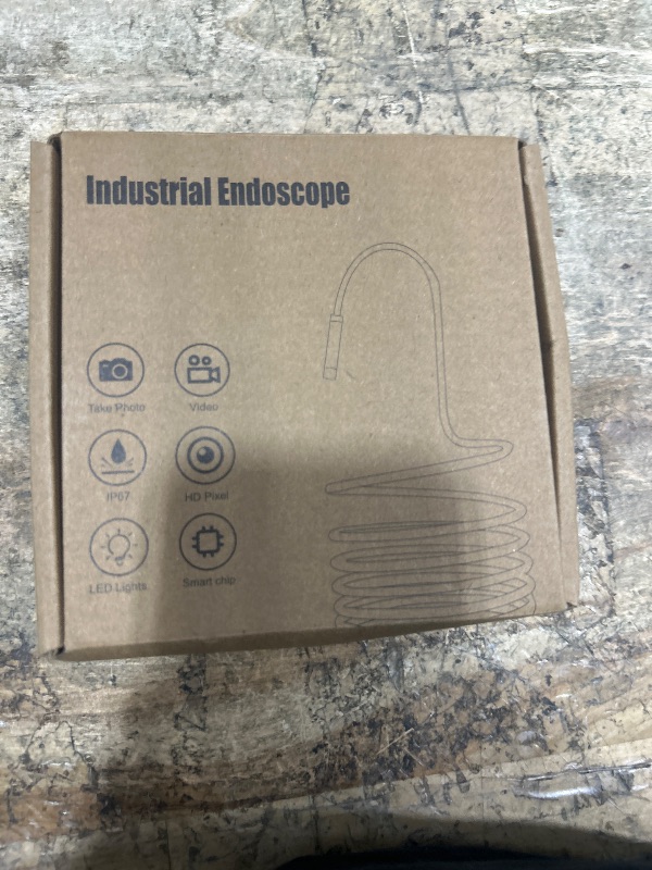 Photo 1 of [Dual-Lens] Endoscope Camera with Light, 1920P HD Borescope with 8+1 Adjustable LED Lights, IP67 Waterproof 16.5FT Semi-Rigid Snake Cord Inspection Camera for iPhone, iPad and Android Phone (Type C)