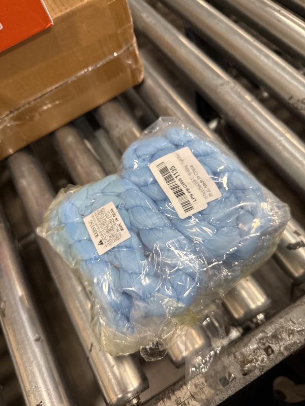 Photo 1 of 10 Pack Light Blue Cheesecloth Table Runner 17x108 Inch Boho Gauze Cheese Cloth Table Runners for Wedding Party Baby Shower Birthday Home Decor