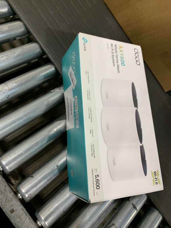 Photo 1 of **Only one**TP-Link Deco X15 Dual-Band AX1500 WiFi 6 Mesh Wi-Fi System | Replaces Routers and Extenders | Covers up to 5,600 sq.ft. | 2 Gigabit Ports per Unit, Supports Ethernet Backhaul, 3-Pack