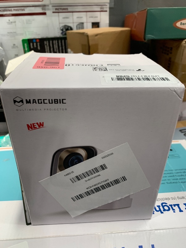 Photo 1 of ?Auto Focus&1080P?Magcubic Mini Smart Projector with 4K Support, Portable Projector with Wifi and Bluetooth, 5W Speaker, Built in Apps, Voice Control, Outdoor Movie Projector
