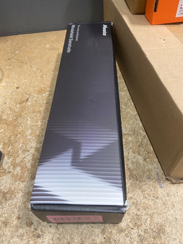 Photo 1 of [Upgraded] Nmoiss Windshield Sun Shade Umbrella - [Vinyl Coating Heat Shield] Protect Car from Sun Rays & Heat Damage Keep Cool and Protect Interior, Spring Structure Edge Medium 56" L x 31" W