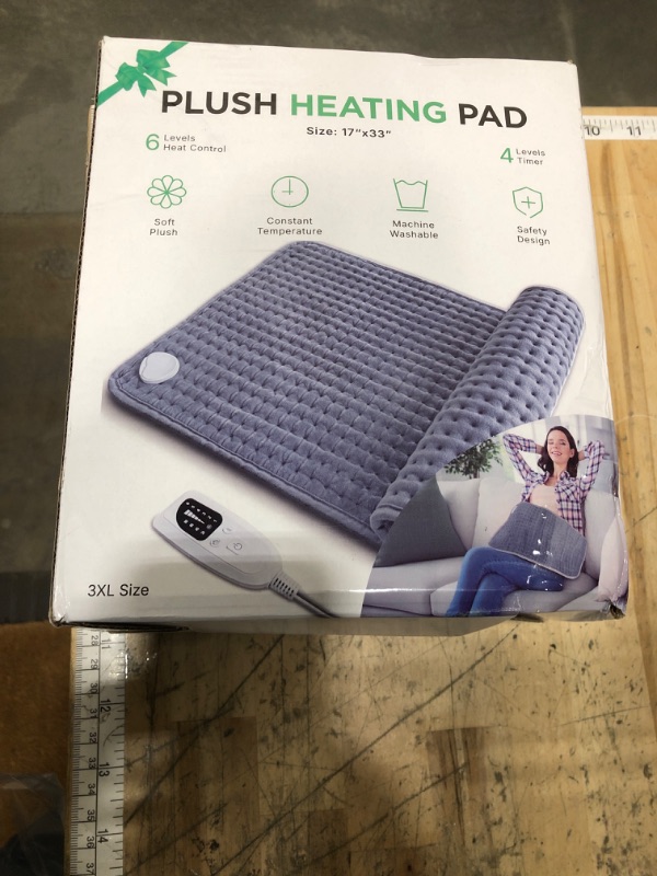 Photo 1 of **FACTORY SEALED** PREDOKS Heating Pad for Period Cramps Back Neck and Shoulders Pain Relief, 17”×33” Large Heated Pad with 4 Level Timing, 6 Level Heat Setting and Auto Shut Off, Christmas Gifts for Women, Men