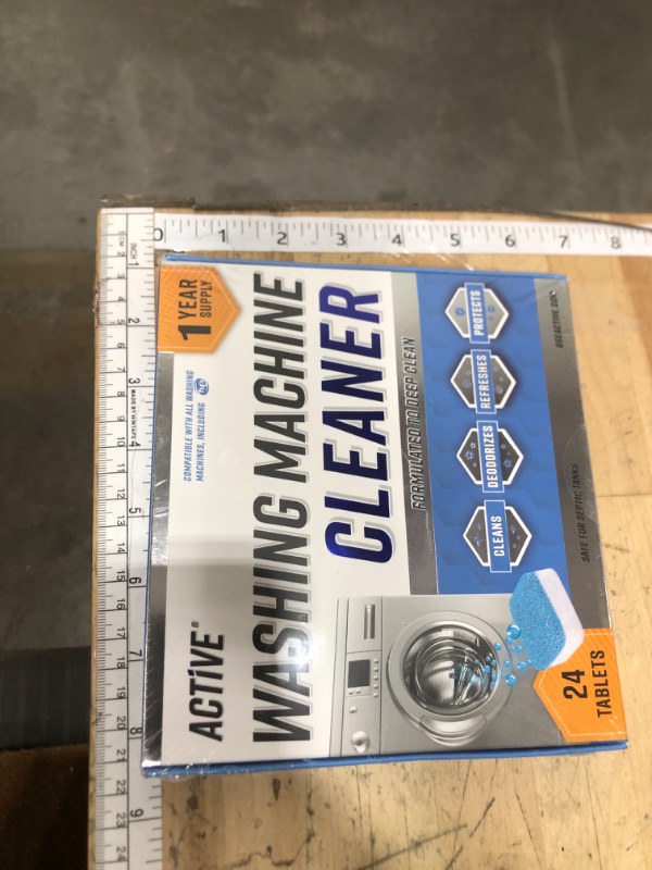 Photo 1 of **FACTORY SEALED** Washing Machine Cleaner Descaler 24 Pack - Deep Cleaning Tablets For HE Front Loader & Top Load Washer, Septic Safe Eco-Friendly Deodorizer, Clean Inside Drum and Laundry Tub Seal - 12 Month Supply