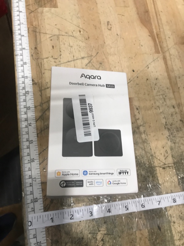 Photo 1 of **FACTORY SEALED** Aqara Smart Doorbell Camera G410 with Chime, 2K, HomeKit Secure Video, 2-Way Audio, Built-in Matter Hub, Wireless/Wired, Supports Apple Home, Alexa, Google, Home Assistant, 2.4G/5GHz Wi-Fi, Black