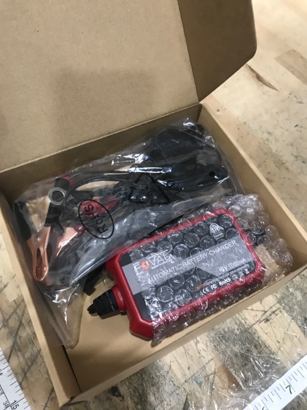 Photo 1 of [2-Pack] FOVAL Fully Automatic Trickle Charger, 1000mA 12V Smart car Battery Charger, Battery Maintainer, Float Charger for Motorcycle Car Lawn Mower Boat SLA ATV Wet Gel Cell Lead Acid Batteries