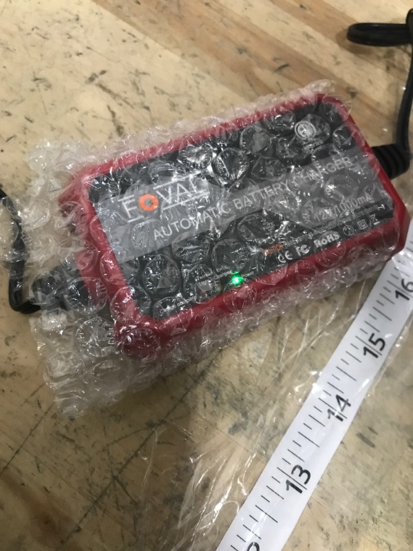 Photo 1 of [2-Pack] FOVAL Fully Automatic Trickle Charger, 1000mA 12V Smart car Battery Charger, Battery Maintainer, Float Charger for Motorcycle Car Lawn Mower Boat SLA ATV Wet Gel Cell Lead Acid Batteries