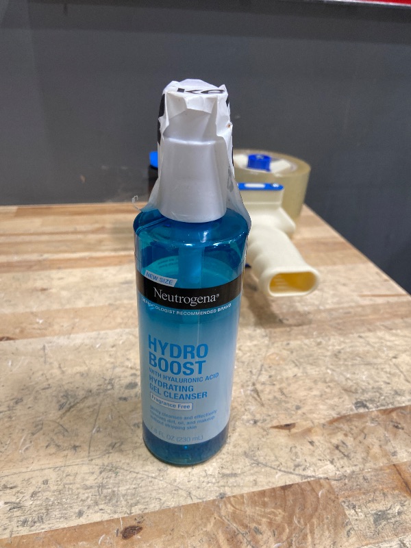 Photo 1 of ***15-25% USED*** Neutrogena Hydro Boost Face Wash, Fragrance Free, Hydrating Facial Cleanser with Hyaluronic Acid, Daily Foaming Face Wash & Makeup Remover, Hypoallergenic Gel Cleanser, 7.8 fl. oz