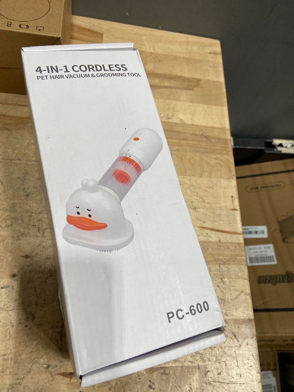 Photo 1 of ***UNTESTED UNKNOWN DAMAGES*** kurtmark Vacuum Dog Brush for Shedding, 4-in-1 Self Cleaning Slicker Brush for Dogs& Undercoat Rake for Dogs, Deshedding Grooming Tool, Anti-Static, Massage, Cleaning, Shedding & Combing All In One!