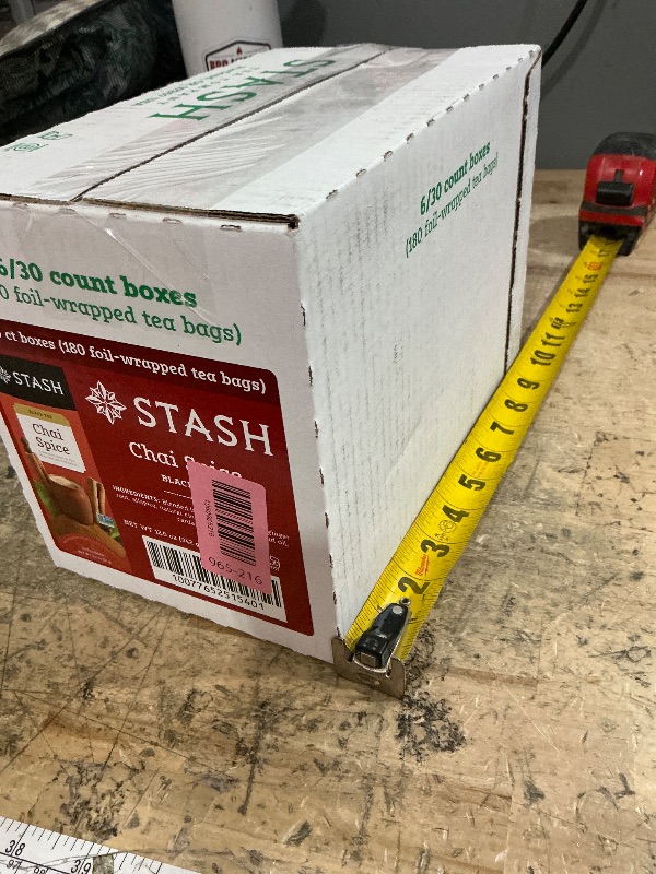 Photo 1 of  (6) pack Stash Chai Spice Black Tea 30-Bag Box