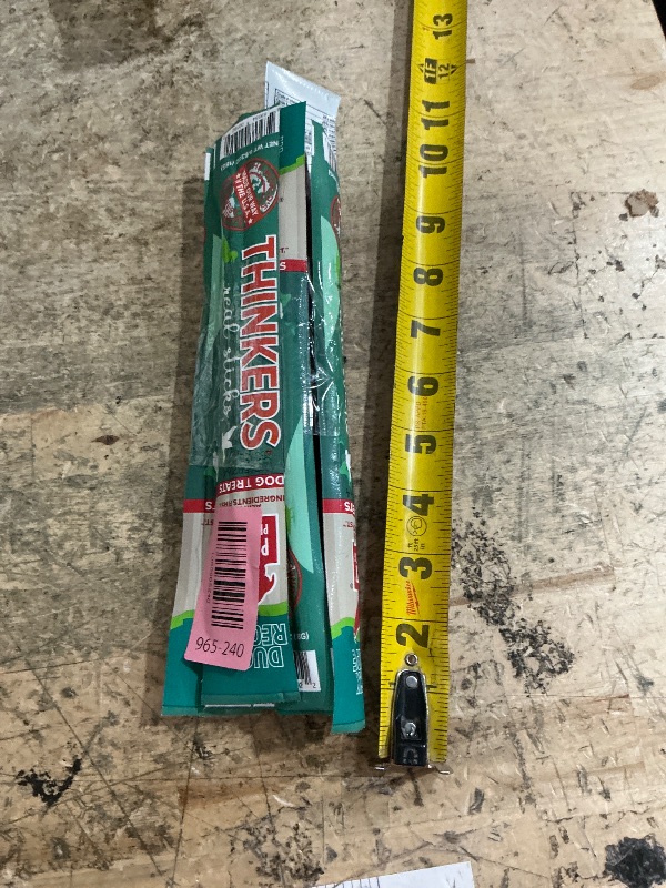 Photo 1 of (6) Plato Pet Treats Air Dried Dog Treats Thinkers Stick, All Natural Duck Dog Treats, Real Meat, Made in the USA, Single Stick, 0.63oz