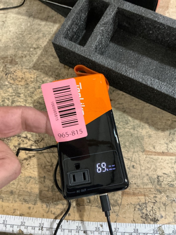 Photo 1 of Large Power Bank for Camping Essentials Portable Power Station 99.9Wh Small Electric Generator Lithium Battery with 110V 80W Rated 120W Peak AC Plug in Output 60W Type-C Home Backup Outdoor Emergency