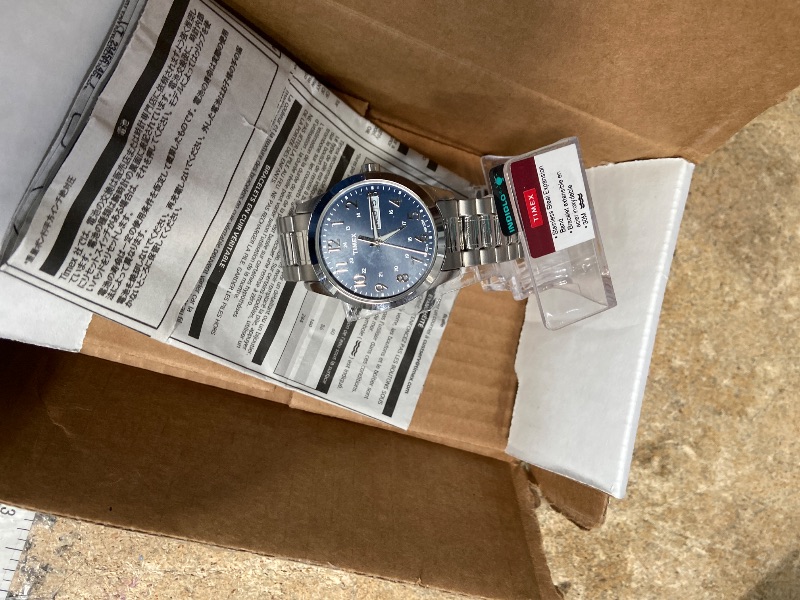 Photo 1 of ***(PARTS ONLY/ NON FUNCTIONAL)***Timex Men's South Street Sport 36mm Watch – Silver-Tone Case Blue Dial with Silver-Tone Stainless Steel Expansion Band