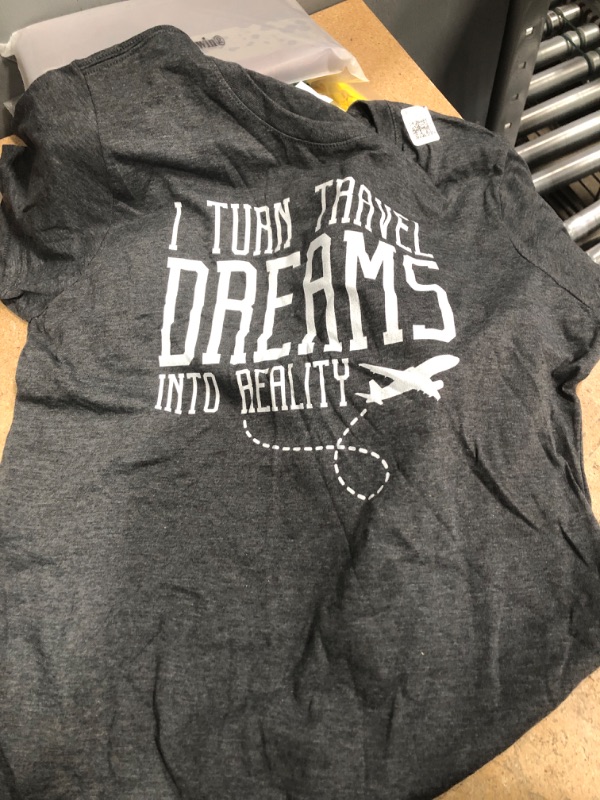 Photo 1 of "I TURN TRAVEL DREAMS INTO REALITY" T-Shirt Grey L