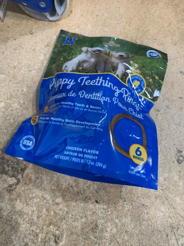 Photo 1 of 1/26 N-Bone Puppy Teething Rings, Grain-Free Chicken Flavor, 6 ct