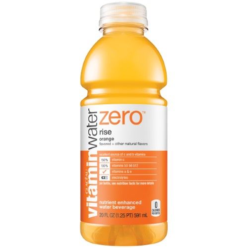 Photo 1 of ****EXPIRES NOV 24,2025**** 11/25 Vitaminwater Zero Sugar Rise Electrolyte Enhanced Water W/ Vitamins Orange Drinks 20 Fl Oz 12 Pack