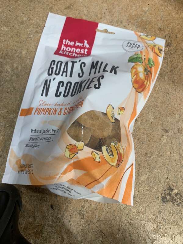 Photo 1 of 11/26 The Honest Kitchen Goat's Milk N' Cookies: Slow Baked with Pumpkin, 8 oz Bag