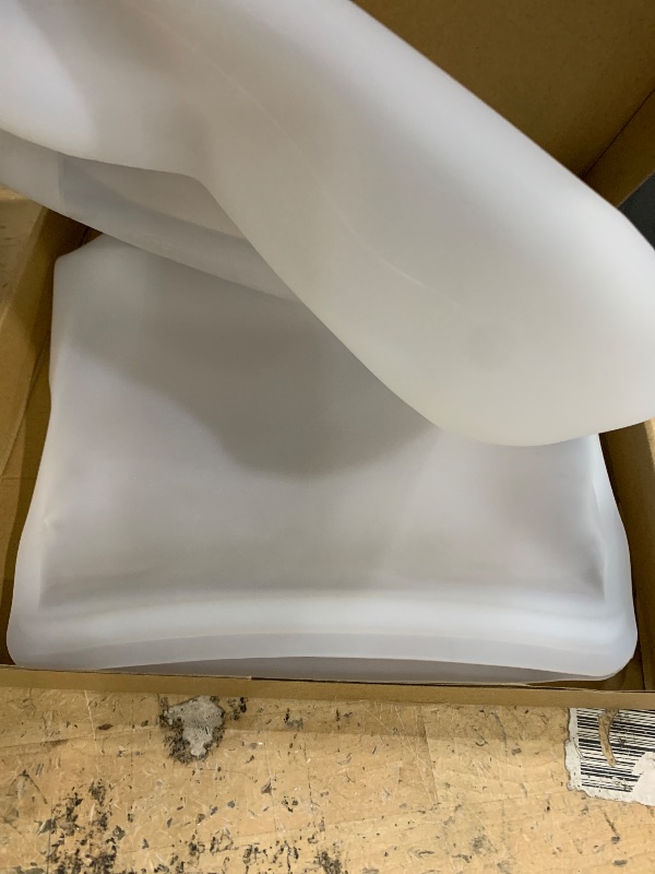 Photo 1 of 100% Silicone Gallon Freezer Bags, Extra Large Reusable 1 Gallon Silicone Storage Bags Stand-Up Zip-Lock Leakproof for Bulk Food & Large Portions, Freezer Microwave Sous Vide Dishwasher Safe, 2 Pack