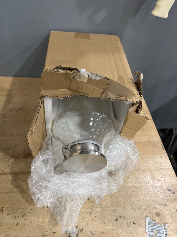 Photo 1 of 1 Gallon Square Glass Pitcher with Lid, Water Pitchers for Fridge, Borosilicate Glass Carafe