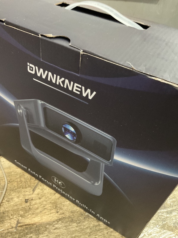 Photo 1 of ?Buit-in Google TV & Voice Control?Smart Projector with WiFi 6 and Bluetooth, 4K Support Movie Outdoor Projectors Compatible with Netflix/Prime Video/YouTube, Auto Focus Home Proyector 180°Stand