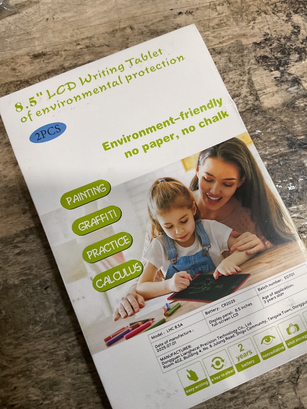 Photo 1 of [2 Pack] Genialba LCD Writing Tablet 8.5-Inch Colorful Doodle Board, Toddler Learning Educational Toys Gifts for 3-8 Years Old Girls and Boys, Electronic Drawing Pad for Kids (Pink&Blue)