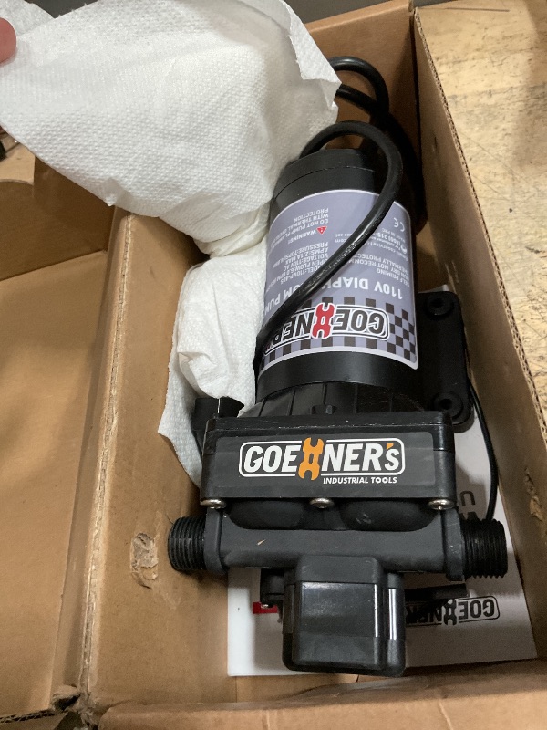 Photo 1 of [Upgraded Version] 110V AC Fresh Water Pump, 6GPM 70 PSI Self-Priming Diaphragm Water Pump with Power Plug, Pressure Switch, Brass Connector and Strainer, for Kitchen Bathroom Garden Hose