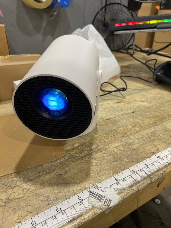 Photo 1 of ?Electric Focus?Mini Portable Projector with 4K Support, Bluetooth 5.4 WIFI6, 5watt Sound Base Speaker, 260 ANSI, Android 11, 210° Rotation , Auto Keystone Correction Video Projector HY300 PLUS