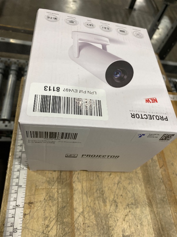 Photo 1 of ?Electric Focus?Mini Portable Projector with 4K Support, Bluetooth 5.4 WIFI6, 5watt Sound Base Speaker, 260 ANSI, Android 11, 210° Rotation , Auto Keystone Correction Video Projector HY300 PLUS