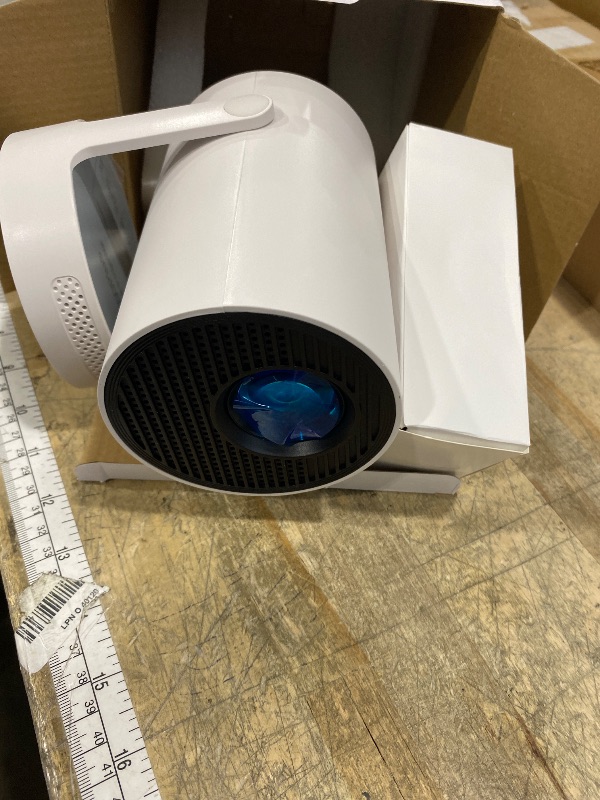 Photo 1 of ?Electric Focus?Mini Portable Projector with 4K Support, Bluetooth 5.4 WIFI6, 5watt Sound Base Speaker, 260 ANSI, Android 11, 210° Rotation , Auto Keystone Correction Video Projector HY300 PLUS