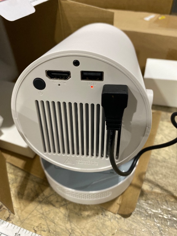Photo 1 of ?Electric Focus?Mini Portable Projector with 4K Support, Bluetooth 5.4 WIFI6, 5watt Sound Base Speaker, 260 ANSI, Android 11, 210° Rotation , Auto Keystone Correction Video Projector HY300 PLUS