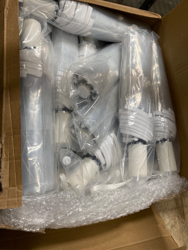 Photo 1 of 18 Pcs Clear Foldable Umbrellas Bulk Transparent Travel Umbrella Clear Umbrella Manual Open and Close Compact Folding Umbrella for Wedding Anniversary Christmas Party Favors (White Trim)