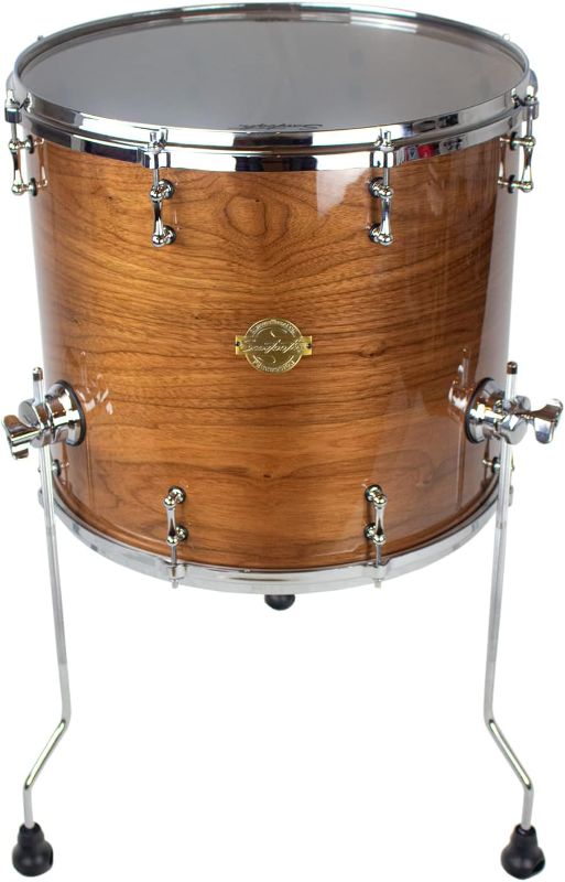 Photo 1 of ***DRUM ONLY***Sawtooth Hickory Series Floor Tom Drum 16" x 16", Natural Gloss (ST-HFT-16x16)