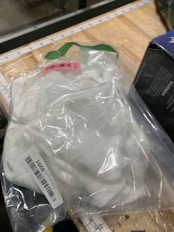 Photo 1 of (MISSING BOTTOMS) KFUBUO Womens Pajamas Set 2 Piece Ruffle Pj Soft Tank Top and Shorts Sleepwear Set Bridal Pajama for Women Set White