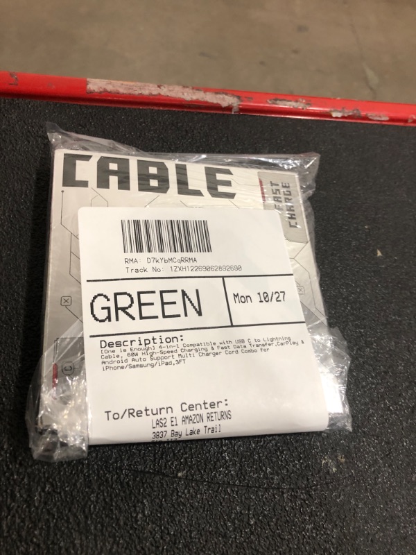 Photo 1 of [One is Enough] 4-in-1 Compatible with USB C to Lightning Cable, 60W High-Speed Charging & Fast Data Transfer,CarPlay & Android Auto Support Multi Charger Cord Combo for iPhone/Samsung/iPad,3FT