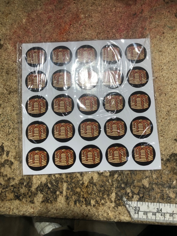 Photo 1 of Gueevin 200 Pcs Football Helmet Stickers Pancake Block Football Award Decals for Helmets 1-1/8 Inch Vinyl Sports Self Adhesive Baseball Helmet Stickers for Hockey, Lacrosse(White)