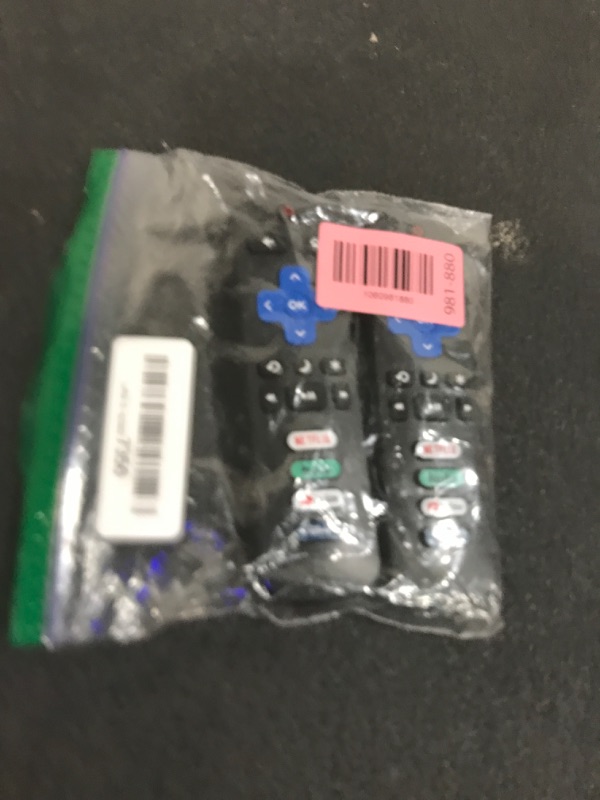 Photo 1 of (Pack of 2) Replacement Remote Control Only for Roku TV, Compatible for TCL Roku/Hisense Roku/Onn Roku/Sharp Roku/Element Roku/Westinghouse Roku/Philips Roku Smart TVs (Not for Roku Stick and Box)