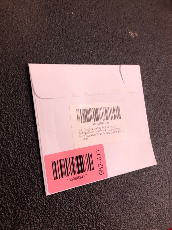 Photo 1 of (3pcs) Jesus The Way The Truth The Life Sticker Christian Bible Verse Stickers Jesus Sticker Faith Stickers Waterproof Vinyl Decals for Books Laptops Phones Tumblers Water Bottles, 3 x 1.6