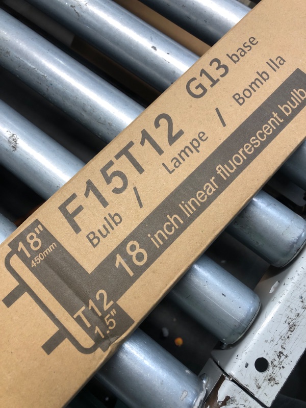 Photo 1 of (please see all images) Cemlorot (2 Pack) 18 inch F15T12/Soft White K&B Fluorescent Tube