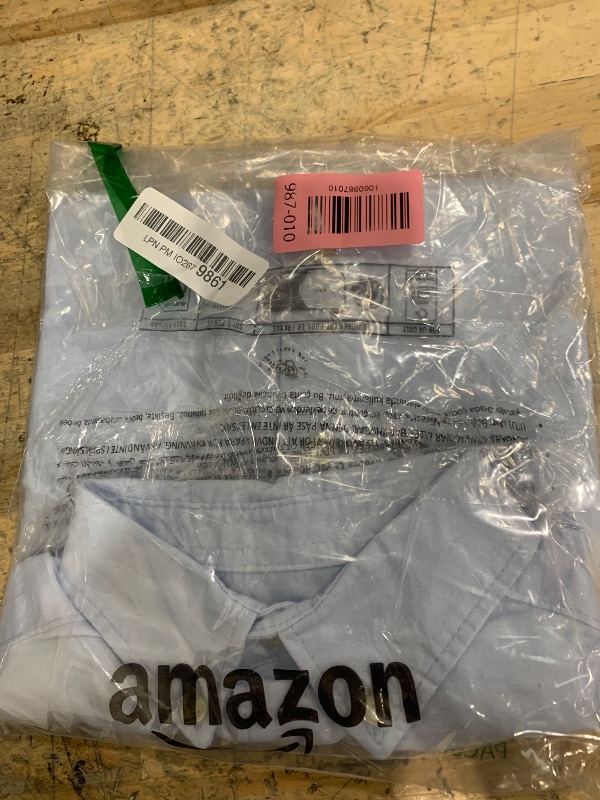 View 2 of Amazon Essentials Boys' Long Sleeve Oxford Button Down Shirt, White, 6
