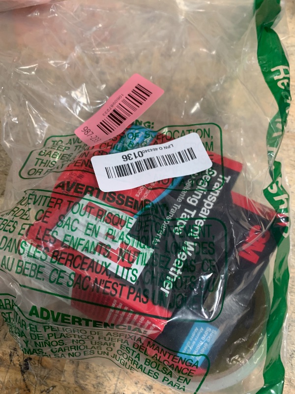 Photo 1 of 3M Transparent Weather Sealing Tape, 1.5 in x 30 ft, Crystal Clear Removable Insulation Tape for Interior Windows & Doors, Draft Stopper, Moisture-Resistant, Energy Saving, Made in USA, 1 Roll