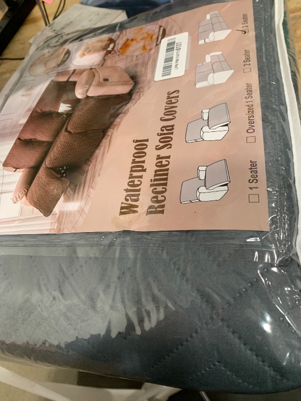 Photo 1 of 100% Waterproof Recliner Sofa Covers for 3 - Cushion Couch - Non - Slip, Washable Pet - Friendly Furniture Protectors. Ideal for Homes with Kids & Dogs?Dark Grey?